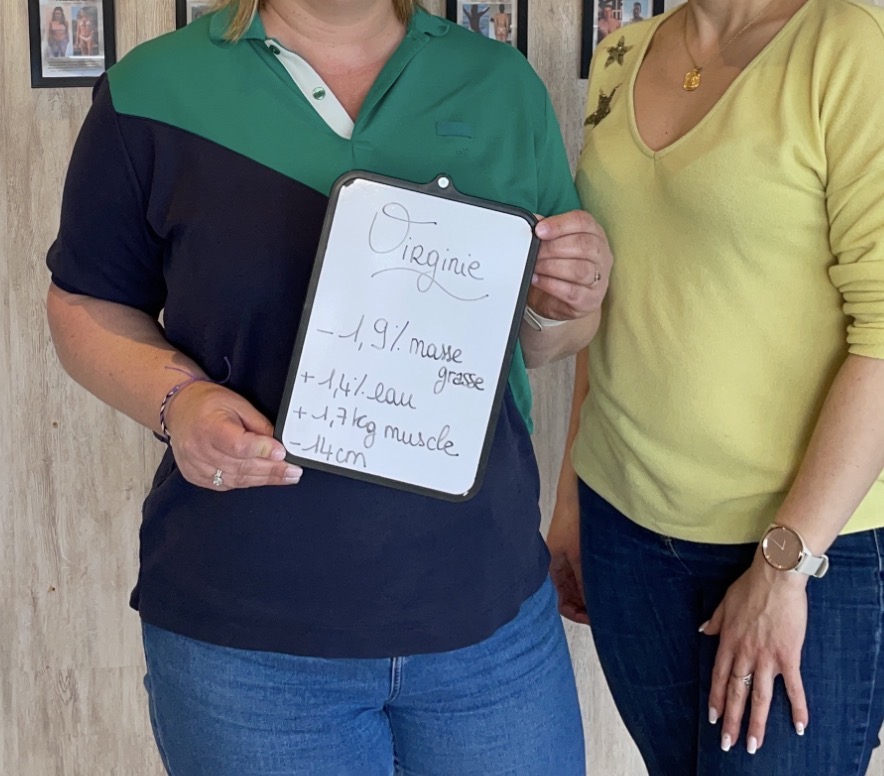 Photo avec une ardoise de résultats — 16